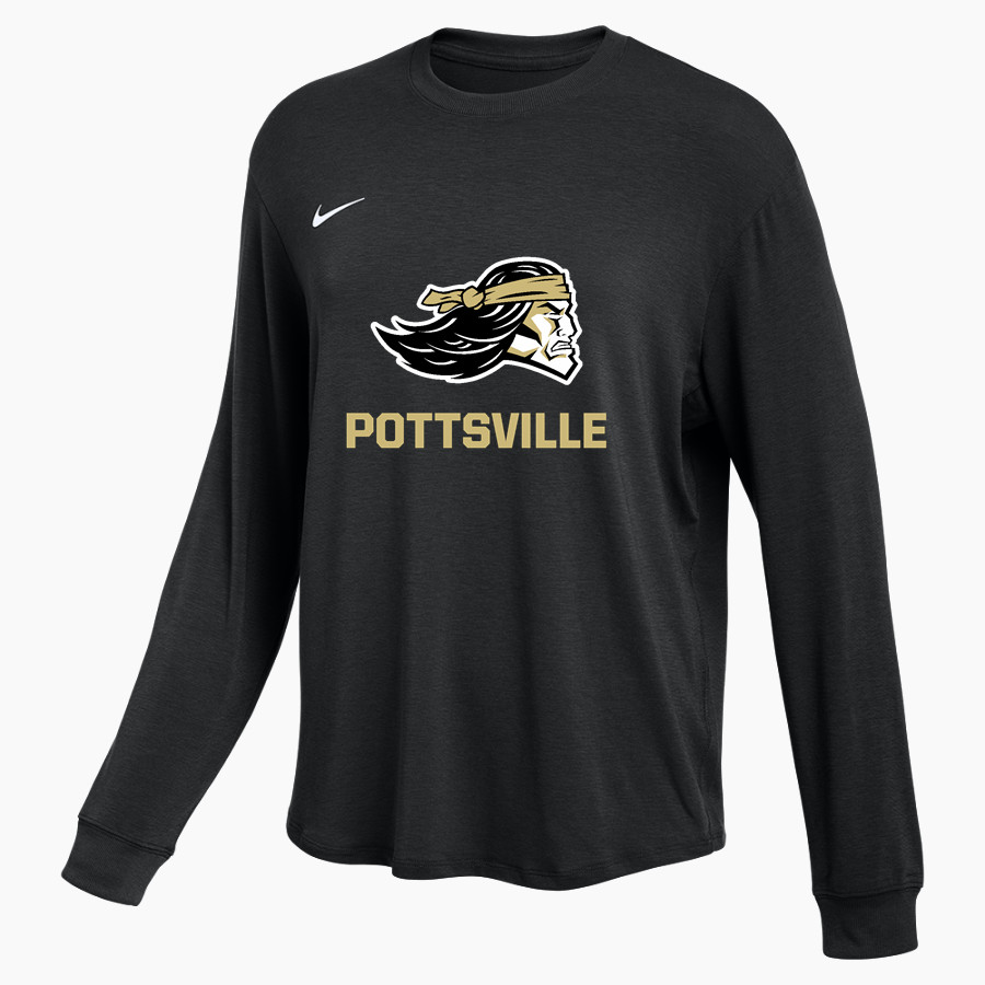 POTTSVILLE HIGH SCHOOL APACHES <span class="pdp-name-mascot">POTTSVILLE APACHES</span> Nike Women's One Relaxed Long Sleeve Top