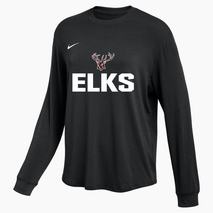 Elk City Elks Nike Women's One Relaxed Long Sleeve Top