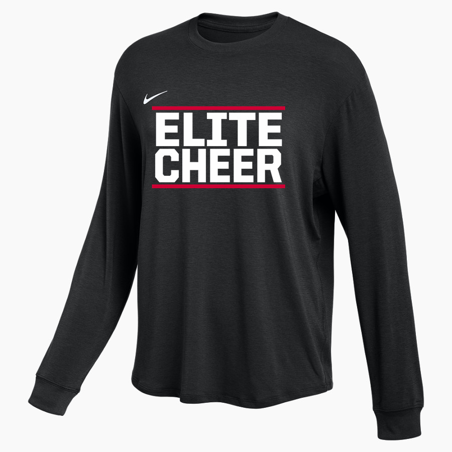 Elite Cheer Online Store <span class="pdp-name-mascot">Elite Cheer</span> Nike Women's One Relaxed Long Sleeve Top