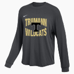 Trumann Wildcats Nike Women's One Relaxed Long Sleeve Top Front Thumbnail