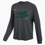 Stuart Tartans Nike Women's One Relaxed Long Sleeve Top Front Thumbnail