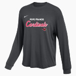 Pope Francis Cardinals Nike Women's One Relaxed Long Sleeve Top Front Thumbnail