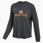 Miles Golden Bears Nike Women's One Relaxed Long Sleeve Top Front Thumbnail