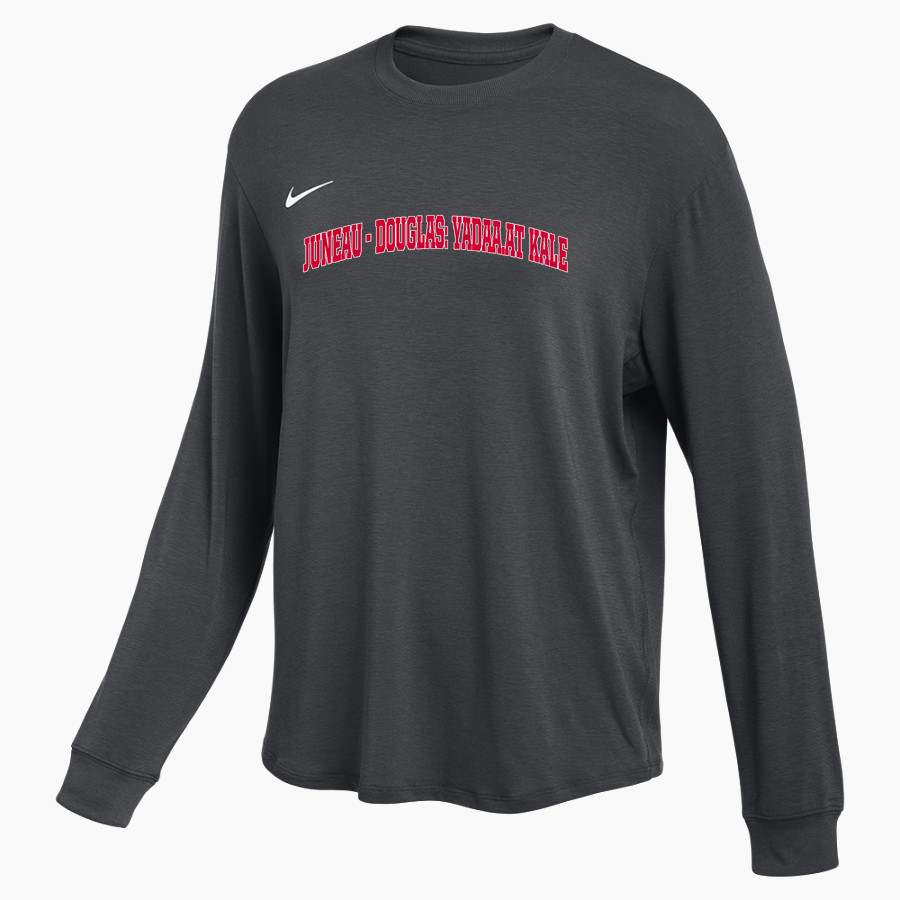 JUNEAU-DOUGLAS HIGH SCHOOL CRIMSON BEARS <span class="pdp-name-mascot">JUNEAU - DOUGLAS CRIMSON BEARS</span> Nike Women's One Relaxed Long Sleeve Top