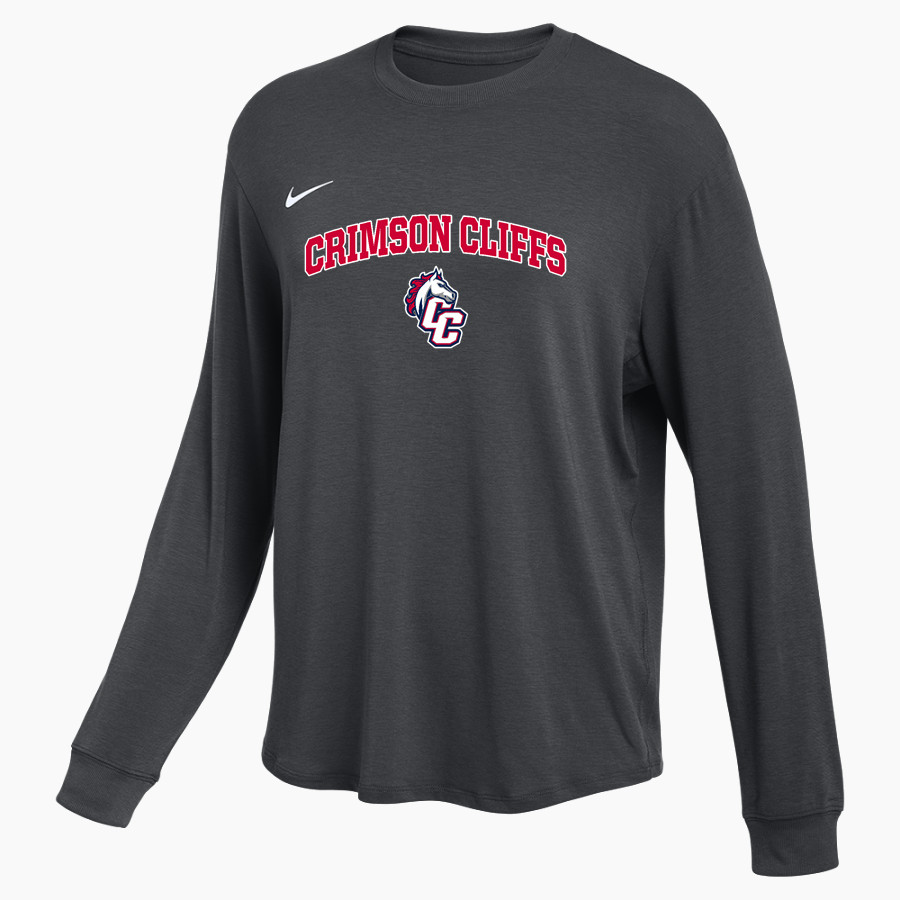 Crimson Cliffs Mustangs <span class="pdp-name-mascot">Crimson Cliffs Mustangs</span> Nike Women's One Relaxed Long Sleeve Top