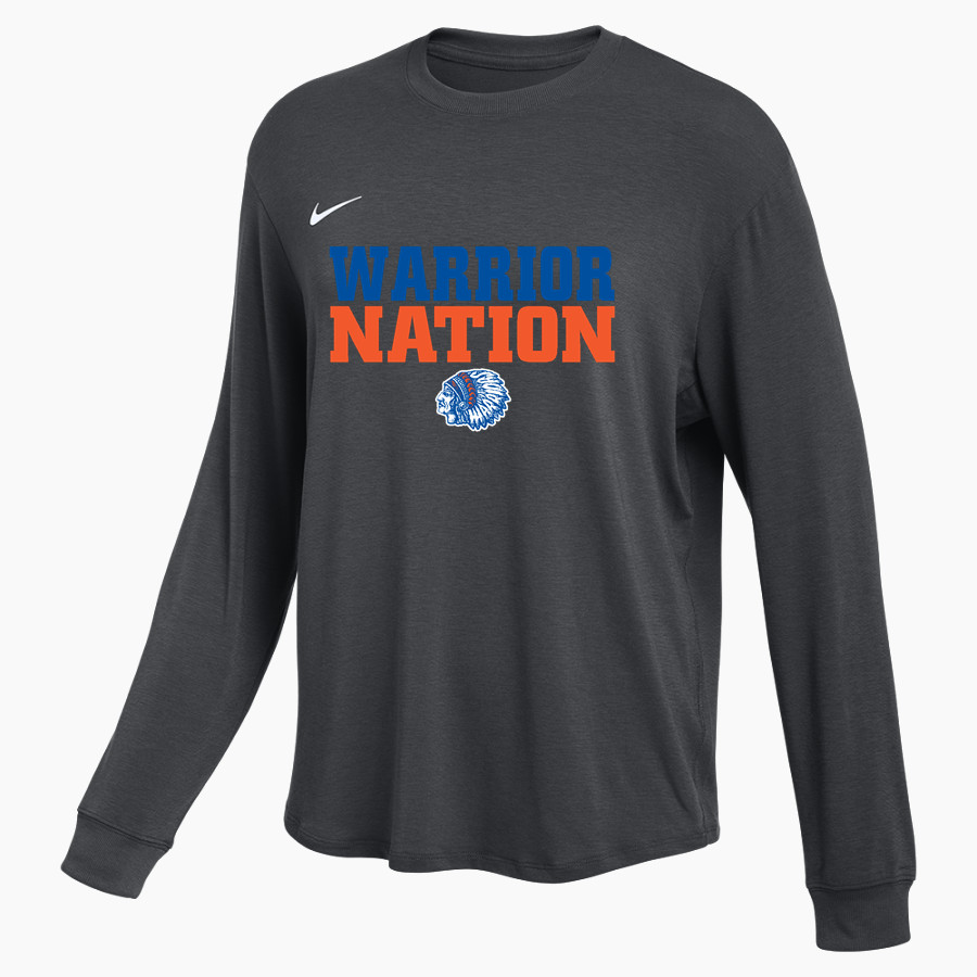 Whiteland Warriors <span class="pdp-name-mascot">Whiteland Warriors</span> Nike Women's One Relaxed Long Sleeve Top