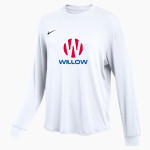 Willow TV Willow TV Nike Women's One Relaxed Long Sleeve Top Front Thumbnail