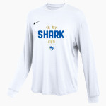 Divine Savior Academy Sharks Nike Women's One Relaxed Long Sleeve Top Front Thumbnail