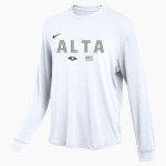 ALTA HIGH SCHOOL HAWKS Nike Women's One Relaxed Long Sleeve Top Front Thumbnail