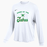 Communion of Saints School Sabres official sideline store Nike Women's One Relaxed Long Sleeve Top Front Thumbnail