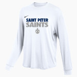 Saint Peter High School SAINTS ONLINE STORE <span class="pdp-name-mascot">Saint Peter Saints</span> Nike Women's One Relaxed Long Sleeve Top Front Thumbnail
