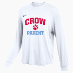 CROW HIGH SCHOOL Cougars Online Store <span class="pdp-name-mascot">CROW COUGARS</span> Nike Women's One Relaxed Long Sleeve Top Front Thumbnail