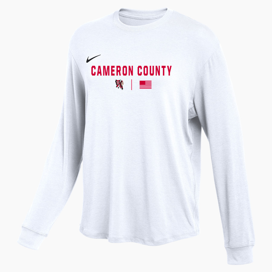 CAMERON COUNTY HIGH SCHOOL RAIDERS Nike Women's One Relaxed Long Sleeve Top