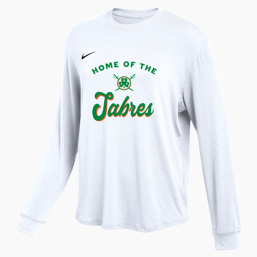 Communion of Saints School Sabres official sideline store Nike Women's One Relaxed Long Sleeve Top