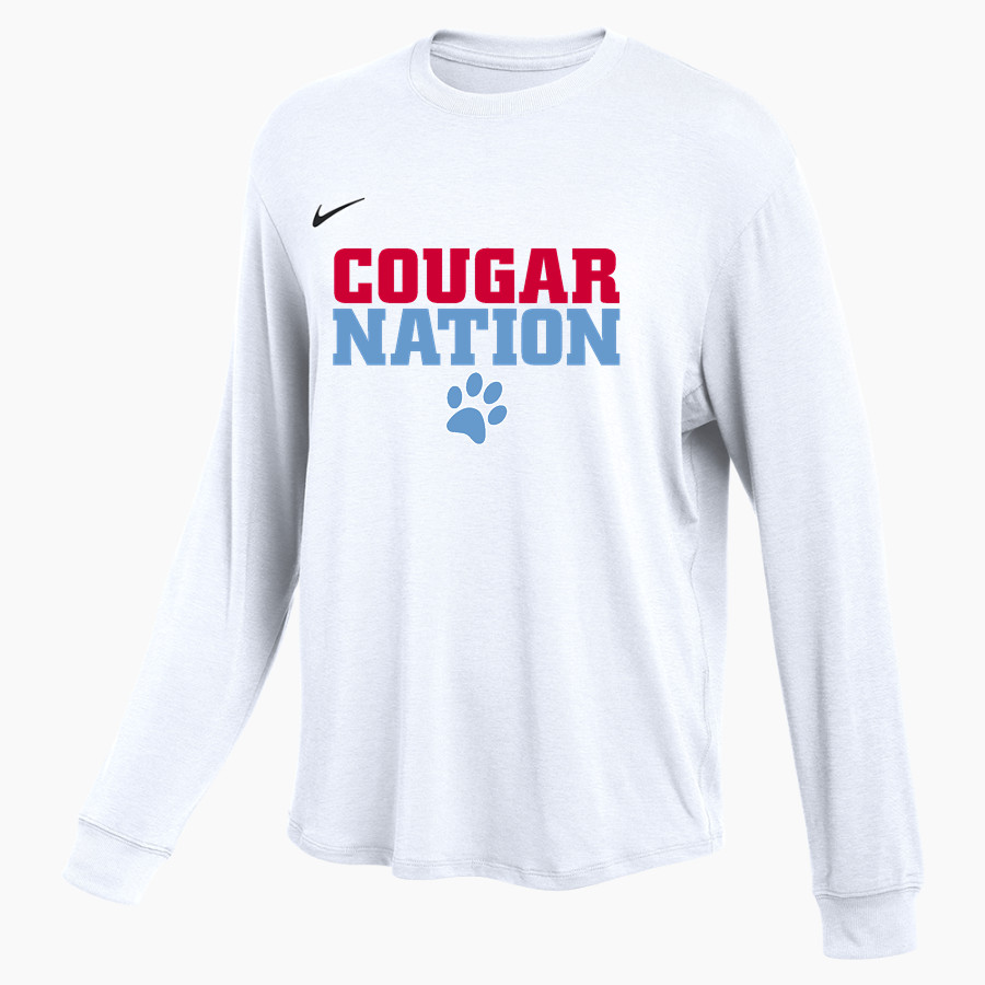 CROW HIGH SCHOOL Cougars Online Store Nike Women's One Relaxed Long Sleeve Top