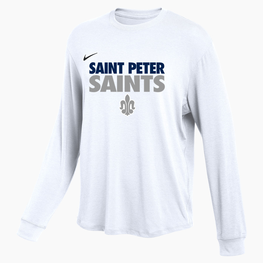 Saint Peter High School SAINTS ONLINE STORE <span class="pdp-name-mascot">Saint Peter Saints</span> Nike Women's One Relaxed Long Sleeve Top