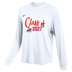 QUANTICO HIGH SCHOOL WARRIORS <span class="pdp-name-mascot">QUANTICO WARRIORS</span> Nike Women's One Relaxed Long Sleeve Top Front Thumbnail