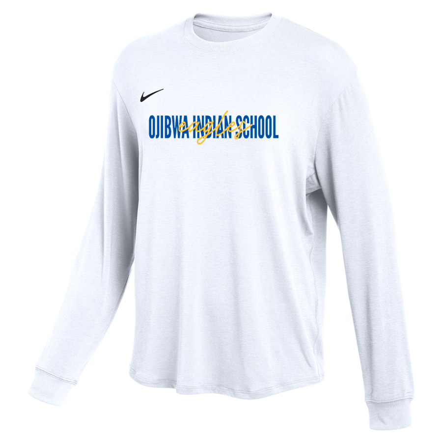 Ojibwa Indian Eagles <span class="pdp-name-mascot">Ojibwa Indian Eagles</span> Nike Women's One Relaxed Long Sleeve Top