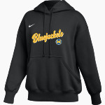 Mitchell Bluejackets Nike Women's Phoenix Fleece Pullover Hoodie Front Thumbnail