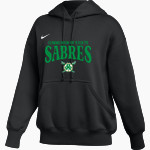 Communion of Saints School Sabres official sideline store Nike Women's Phoenix Fleece Pullover Hoodie Front Thumbnail
