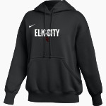 Elk City Elks <span class="pdp-name-mascot">Elk City Elks</span> Nike Women's Phoenix Fleece Pullover Hoodie Front Thumbnail