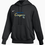Greenfield Central Cougars Online Store <span class="pdp-name-mascot">Greenfield-Central Cougars</span> Nike Womens Phoenix Fleece Pullover Hoodie Front Thumbnail