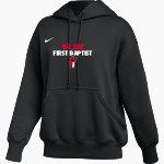 FIRST BAPTIST CHRISTIAN SCHOOL KNIGHTS <span class="pdp-name-mascot">FIRST BAPTIST KNIGHTS</span> Nike Womens Phoenix Fleece Pullover Hoodie Front Thumbnail