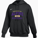 ALPINE HIGH SCHOOL BUCKS <span class="pdp-name-mascot">ALPINE BUCKS</span> Nike Women's Phoenix Fleece Pullover Hoodie Front Thumbnail