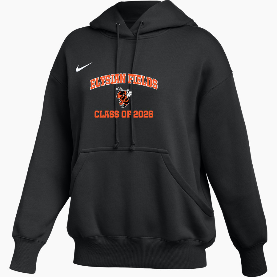 ELYSIAN FIELDS HIGH SCHOOL YELLOWJACKETS <span class="pdp-name-mascot">ELYSIAN FIELDS YELLOWJACKETS</span> Nike Womens Phoenix Fleece Pullover Hoodie