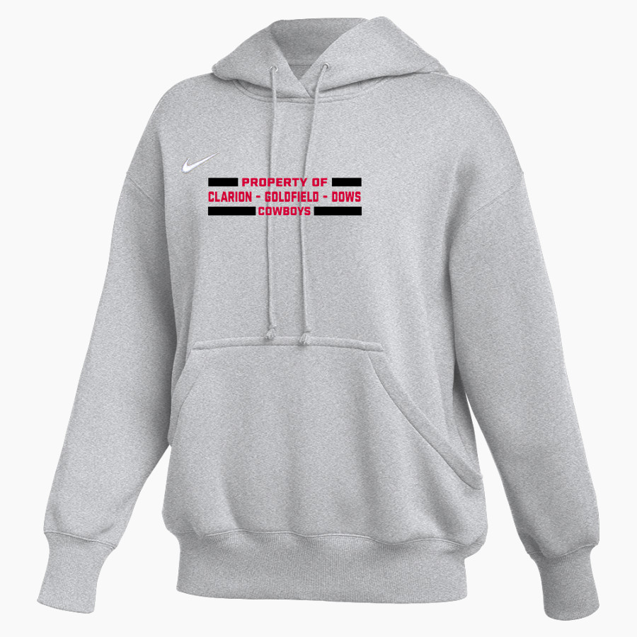 CLARION-GOLDFIELD-DOWS HIGH SCHOOL COWBOYS <span class="pdp-name-mascot">CLARION - GOLDFIELD COWBOYS</span> Nike Womens Phoenix Fleece Pullover Hoodie
