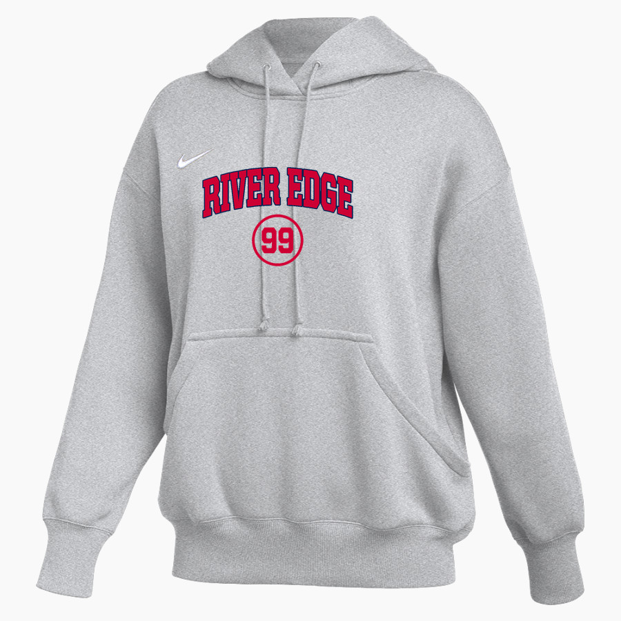 River Edge Little League <span class="pdp-name-mascot">River Edge Little League</span> Nike Womens Phoenix Fleece Pullover Hoodie