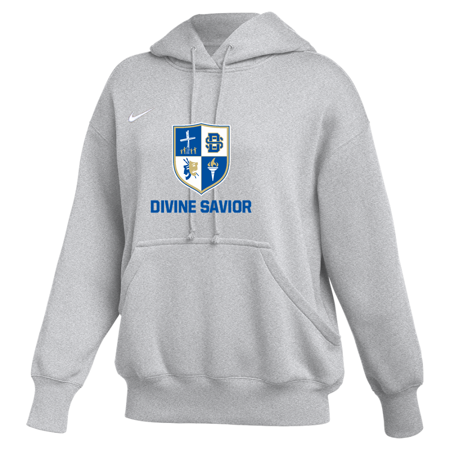 Divine Savior Academy Sharks <span class="pdp-name-mascot">Divine Savior Sharks</span> Nike Womens Phoenix Fleece Pullover Hoodie