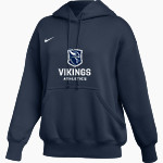 Berry Vikings Nike Women's Phoenix Fleece Pullover Hoodie Front Thumbnail