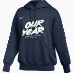 Hudson Valley Vikings Nike Women's Phoenix Fleece Pullover Hoodie Front Thumbnail