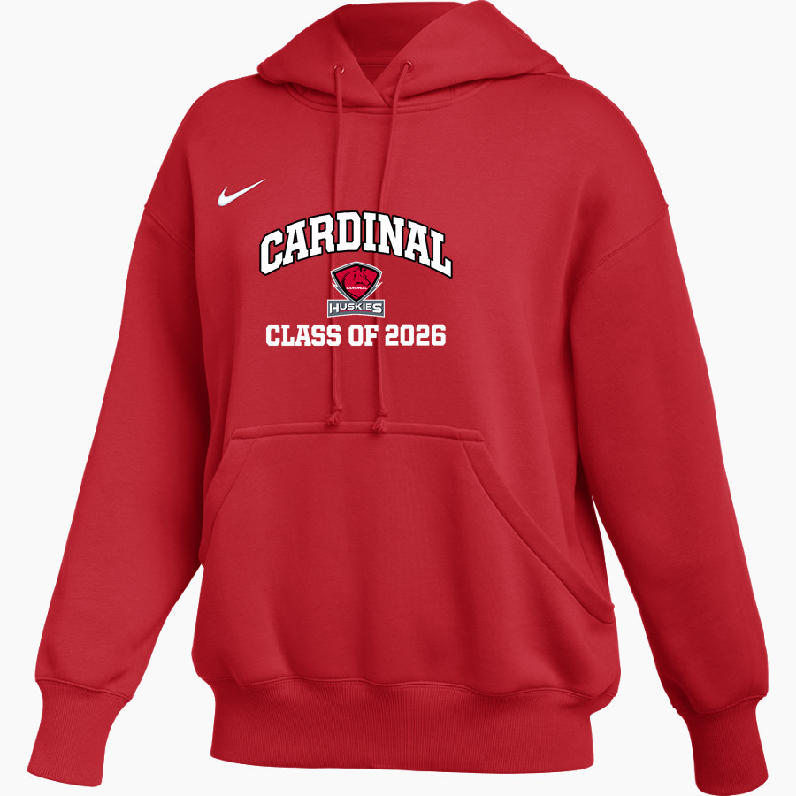 CARDINAL HIGH SCHOOL HUSKIES <span class="pdp-name-mascot">CARDINAL HUSKIES</span> Nike Womens Phoenix Fleece Pullover Hoodie