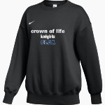 Crown of Life Knights <span class="pdp-name-mascot">Crown of Life Christian Academy Knights</span> Nike Women's Phoenix Fleece Pullover Crew Front Thumbnail