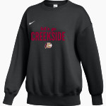 Creekside Seminoles <span class="pdp-name-mascot">Creekside Seminoles</span> Nike Women's Phoenix Fleece Oversized Pullover Crew Front Thumbnail