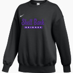 Shell Bank Brigade <span class="pdp-name-mascot">Shell Bank P771K@014 Labradors</span> Nike Women's Phoenix Fleece Oversized Pullover Crew Front Thumbnail
