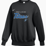 PAPILLION-LA VISTA SOUTH HIGH SCHOOL TITANS <span class="pdp-name-mascot">PAPILLION - LA VISTA SOUTH TITANS</span> Nike Women's Phoenix Fleece Pullover Crew Front Thumbnail