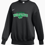 MAYFIELD HIGH SCHOOL WILDCATS <span class="pdp-name-mascot">MAYFIELD WILDCATS</span> Nike Women's Phoenix Fleece Oversized Pullover Crew Front Thumbnail