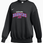 Zachary Broncos Nike Women's Phoenix Fleece Pullover Crew Front Thumbnail
