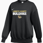LIBERTY COUNTY HIGH SCHOOL BULLDOGS <span class="pdp-name-mascot">LIBERTY COUNTY BULLDOGS</span> Nike Women's Phoenix Fleece Pullover Crew Front Thumbnail