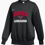DOVER HIGH SCHOOL LONGHORNS Nike Women's Phoenix Fleece Pullover Crew Front Thumbnail