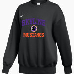Skyline Gila River Mustangs <span class="pdp-name-mascot">Skyline Mustangs</span> Nike Women's Phoenix Fleece Pullover Crew Front Thumbnail