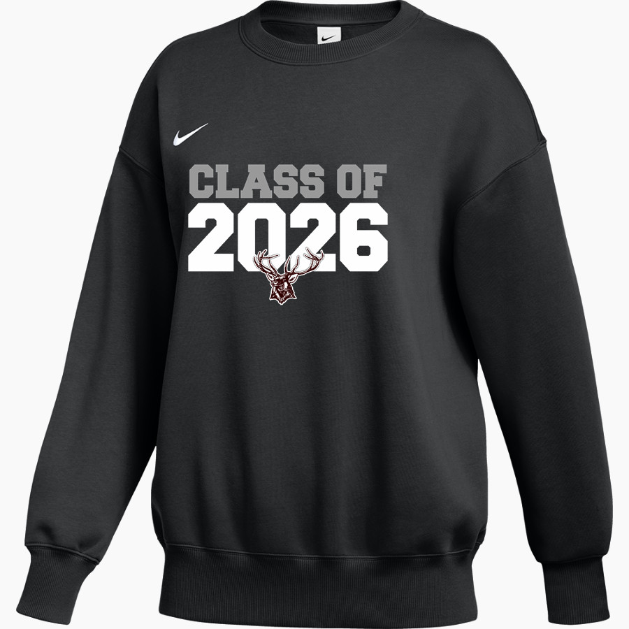 Elk City Elks Nike Women's Phoenix Fleece Pullover Crew