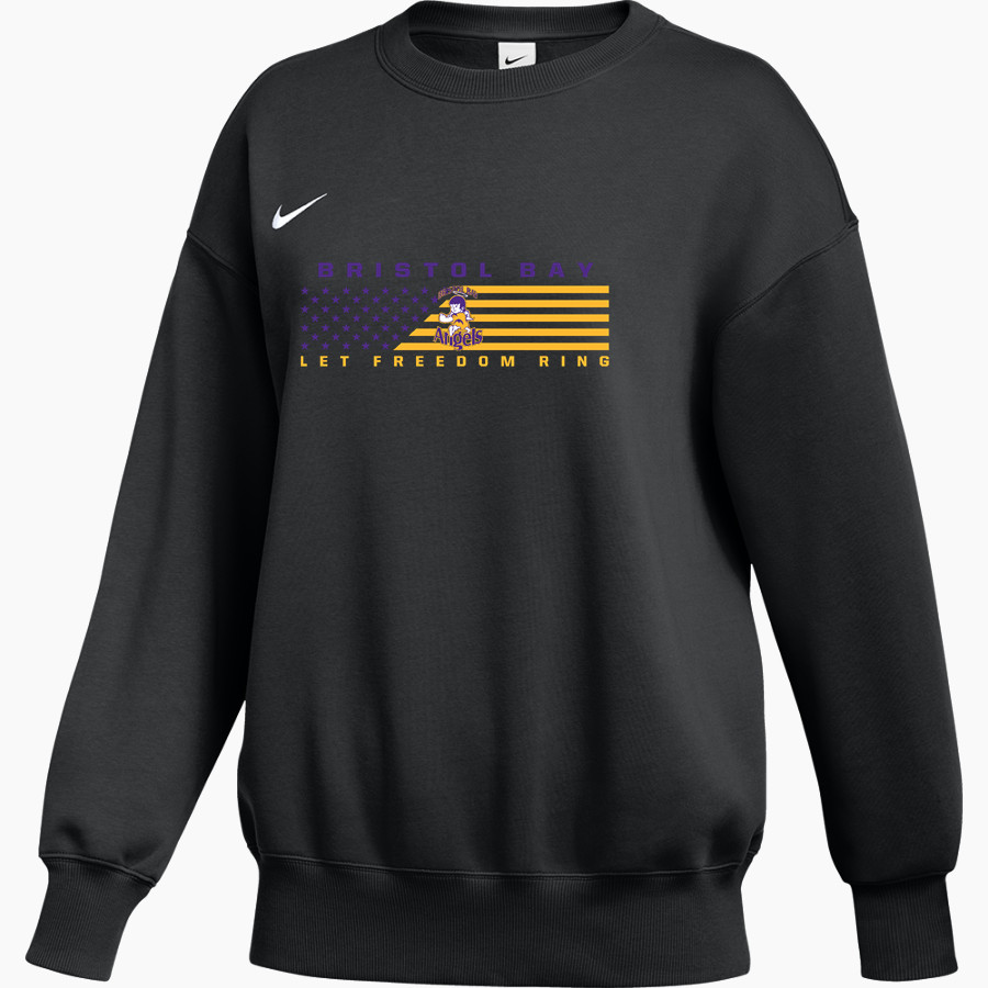Bristol Bay Angels <span class="pdp-name-mascot">Bristol Bay Angels</span> Nike Women's Phoenix Fleece Oversized Pullover Crew