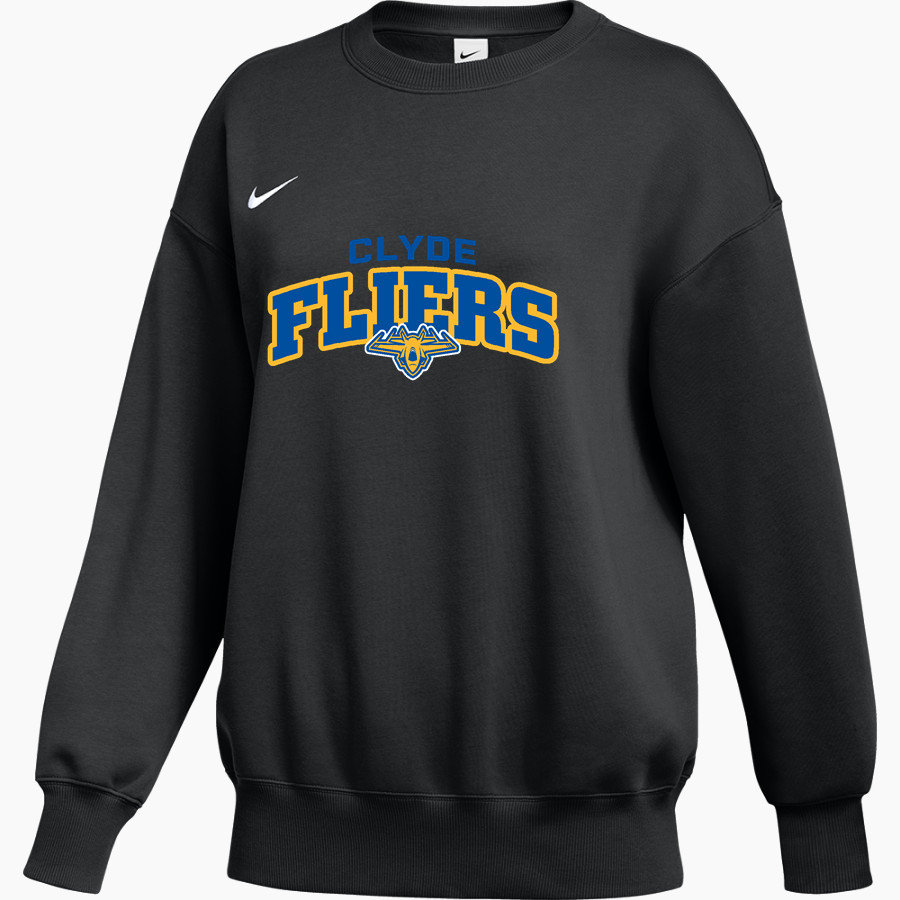 CLYDE HIGH SCHOOL FLIERS <span class="pdp-name-mascot">CLYDE FLIERS</span> Nike Women's Phoenix Fleece Pullover Crew