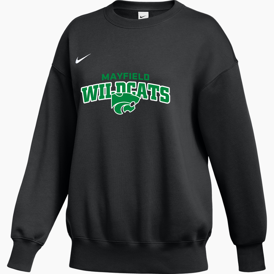 MAYFIELD HIGH SCHOOL WILDCATS <span class="pdp-name-mascot">MAYFIELD WILDCATS</span> Nike Women's Phoenix Fleece Oversized Pullover Crew
