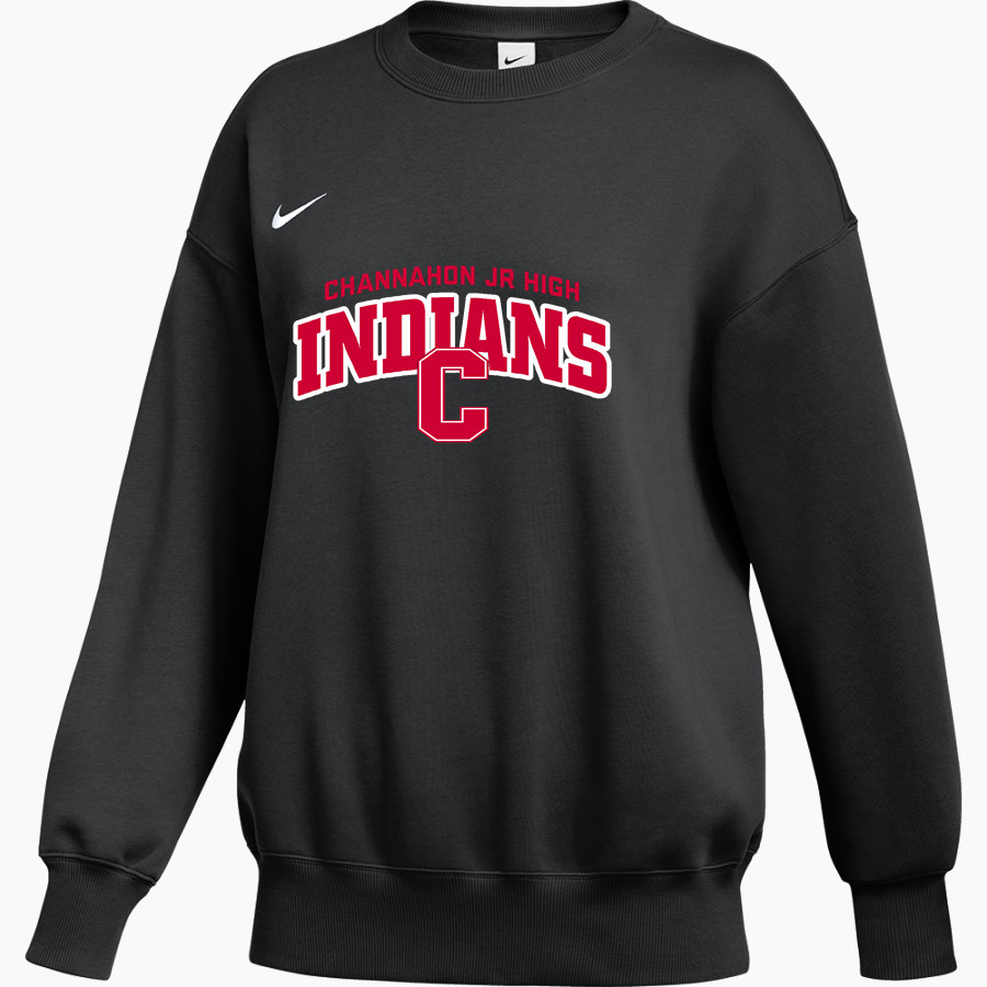 Channahon Jr High Indians <span class="pdp-name-mascot">Channahon Jr High Indians</span> Nike Women's Phoenix Fleece Pullover Crew