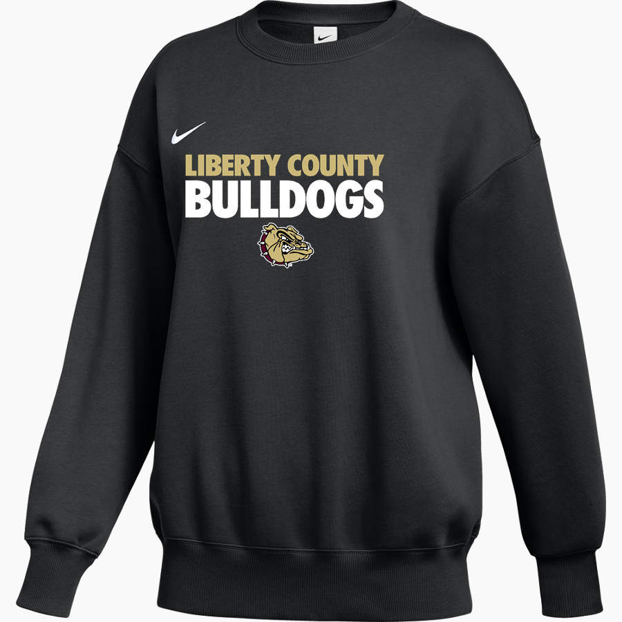 LIBERTY COUNTY HIGH SCHOOL BULLDOGS <span class="pdp-name-mascot">LIBERTY COUNTY BULLDOGS</span> Nike Women's Phoenix Fleece Pullover Crew